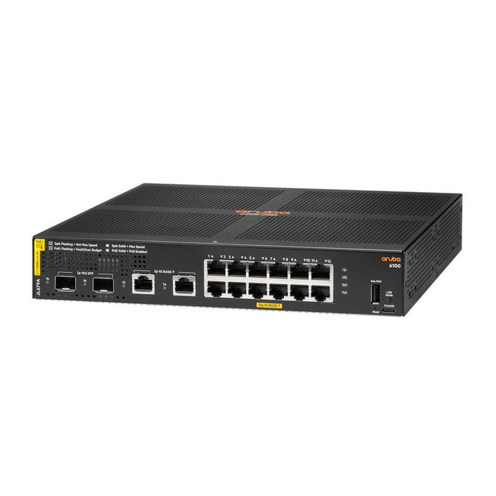 Hpe Aruba 6100 12g Class4 Poe 2g 2sfp+ 139w Switch