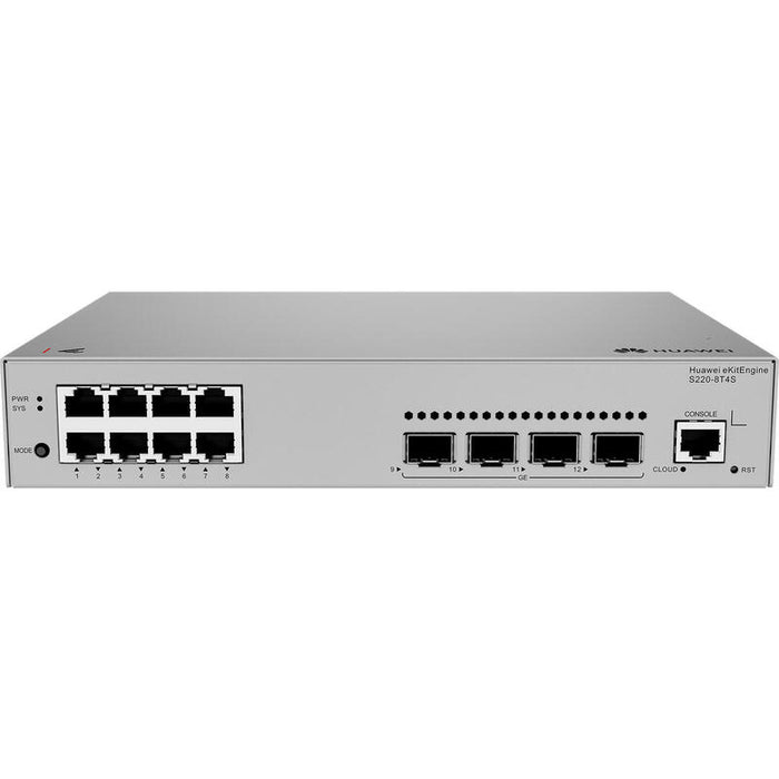 Huawei Ekit S220 Series S220-8t4s Gestionado L2 Gigabit Ethernet (10/100/1000) 1u Gris