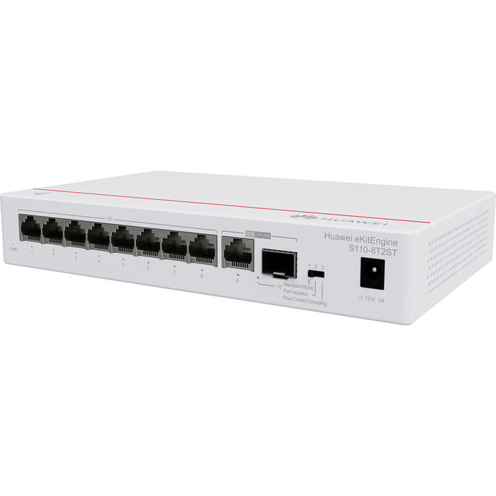 Huawei S110-8t2st (8*10/100/1000base-T Ports, 1*Ge Sfp Port, 1*10/100/1000base-T Port)