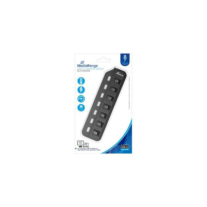Hub Mediarange Usb 2.0 7xusb 2.0