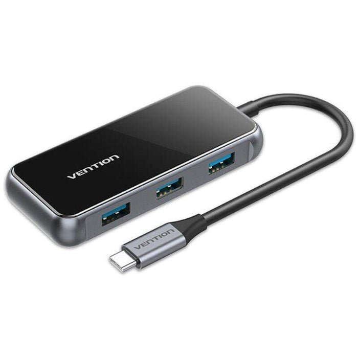 Hub Usb Tipo-C Vention Tfdhb 4xusb 1xusb Tipo-C Pd Gris