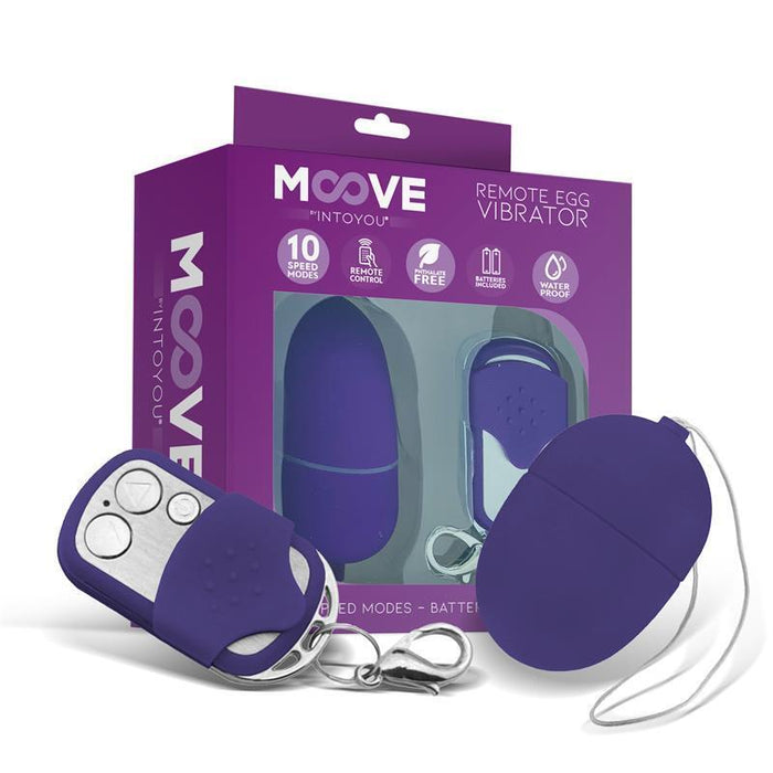 Huevo Vibrador Con Control Remoto Mini Púrpura