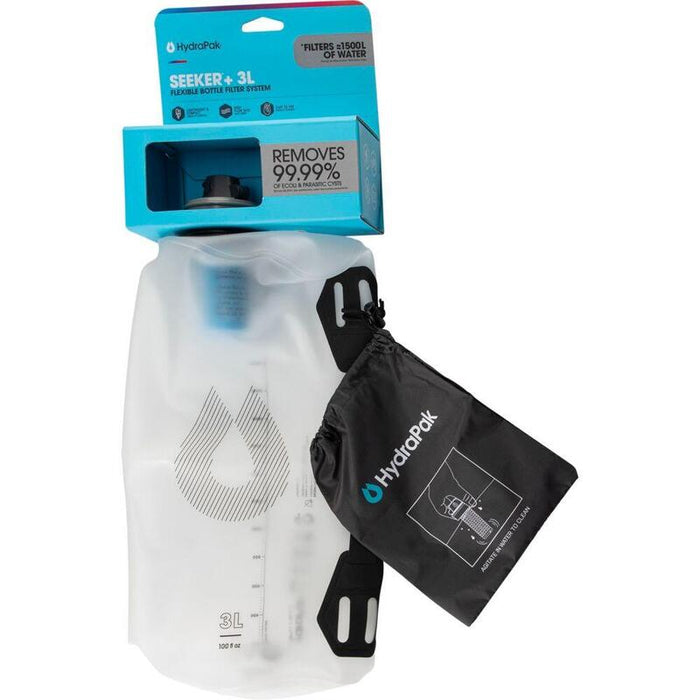 Hydrapak Seeker 3l Water Bag With Filter Transparent