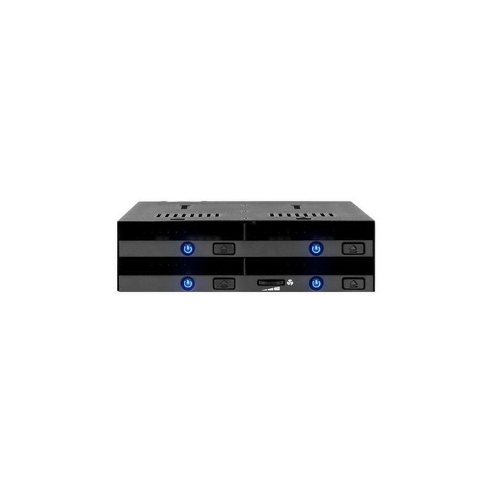 Icy Box Flexidock Mb014sp-B R1, Marco Extraíble Negro Mb014sp-B R1