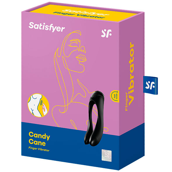 Satisfyer - Candy Cane Vibrador Dedo Negro