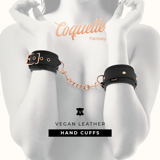 Coquette Chic Desire - Fantasy Esposas Para Manos Cuero Vegano Con Forro De Neopreno