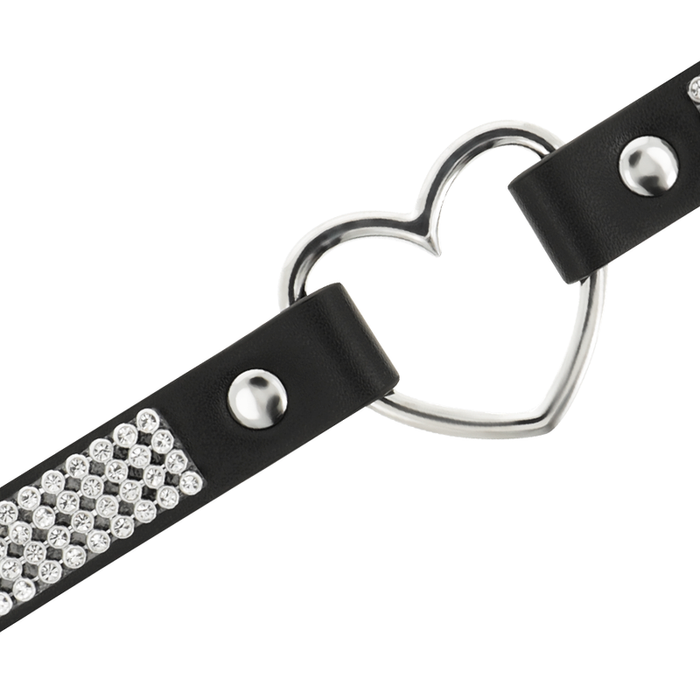 Coquette Chic Desire - Choker Cuero Vegano Corazon