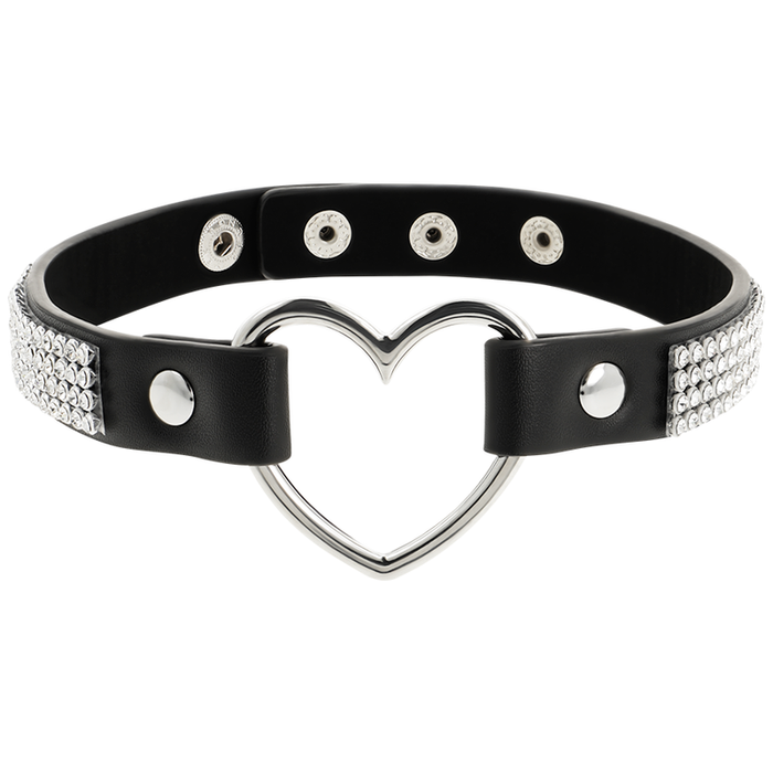 Coquette Chic Desire - Choker Cuero Vegano Corazon