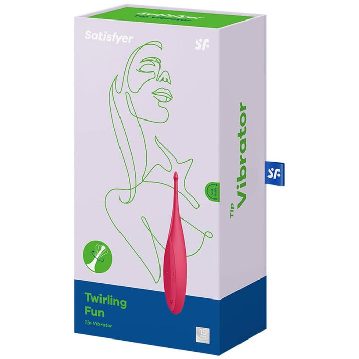 Twirling Fun Varita Vibradora Silicona Usb Rojo