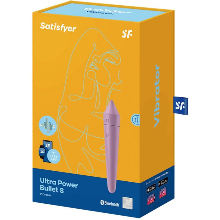 Ultra Power Bullet 8 Bala Vibradora Con App Lilac