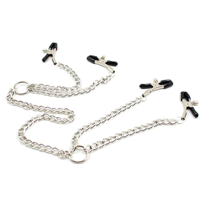 Ohmama Fetish - 4 Pinzas Pezones Con Cadenas