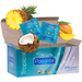 Pasante - Tropical Preservativos Con Sabores Mango Piña Y Coco 53 Mm 144 Unidades