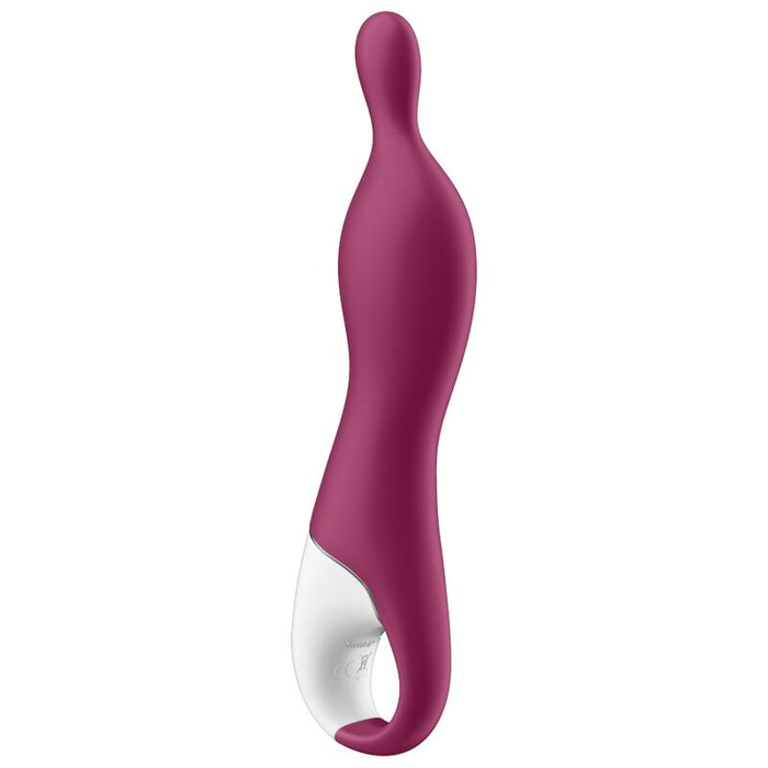 Plug  Anal Satisfyer A-Mazing 1 Vibrador Punto A - Granate