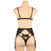 Subblime - Set 3 Piezas Sujetador + Liguero + Tanga S/m