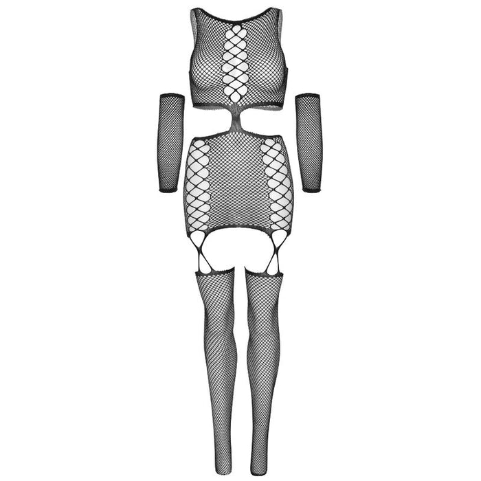 Leg Avenue - Vestido Con Liguero Y Guantes Talla Unica