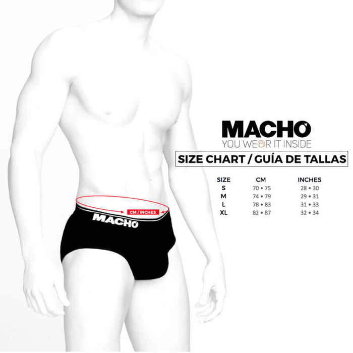 Macho - Ms24a Calzoncillo Brief Dark Amarillo L