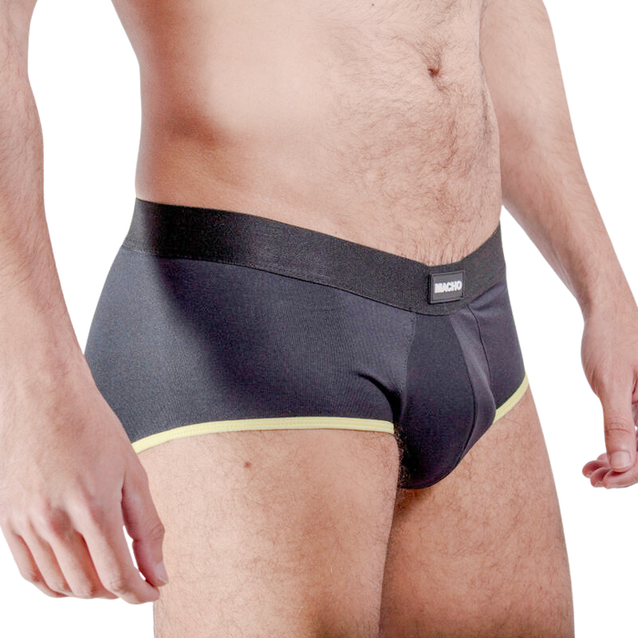Macho - Ms24a Calzoncillo Brief Dark Amarillo L