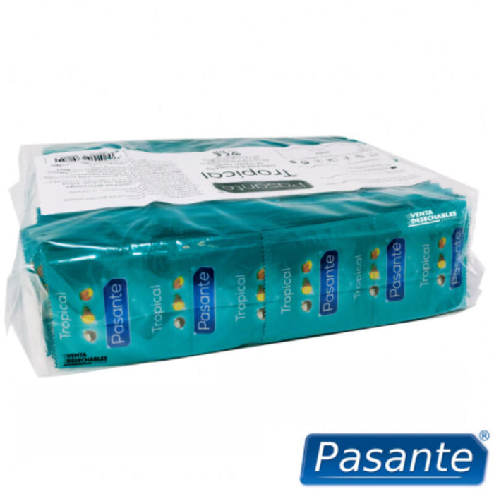 Pasante Preservativos Sabores Tropical Bolsa 144 Unidades