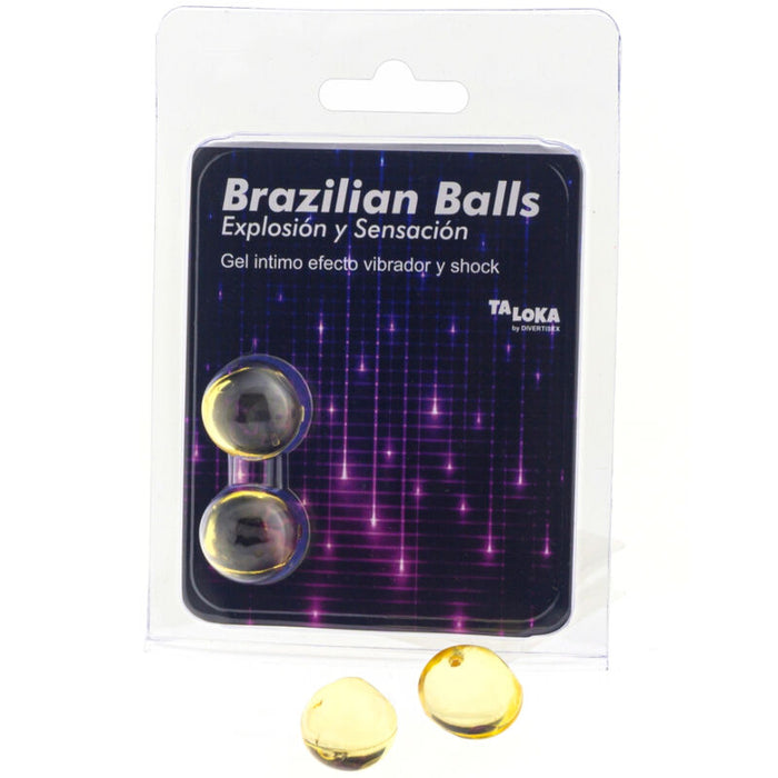 Taloka - Brazilian Balls Gel Excitante Efecto Vibración Y Shock 2 Bolas