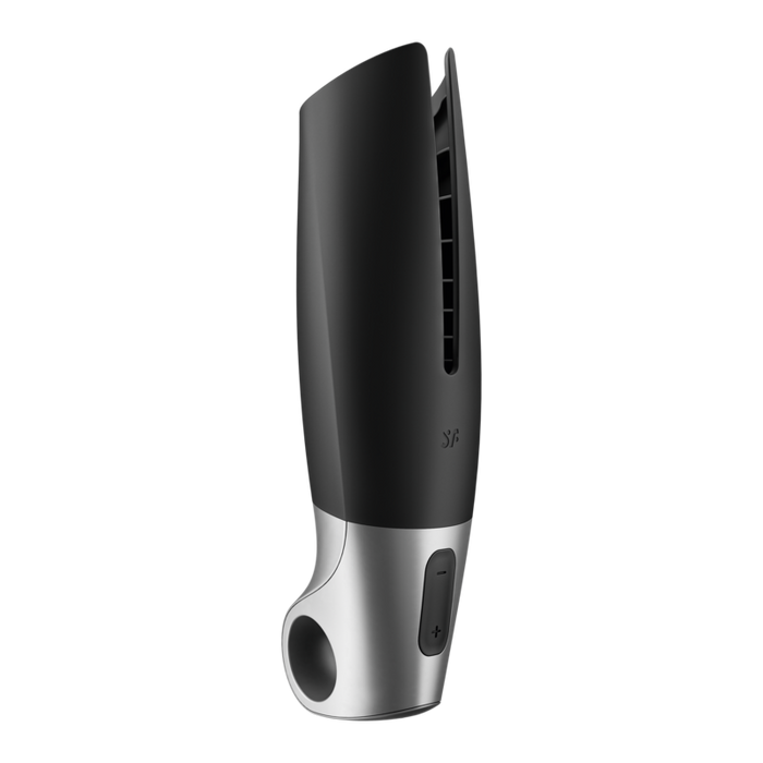 Satisfyer - Power Masturbator Negro Y Plata