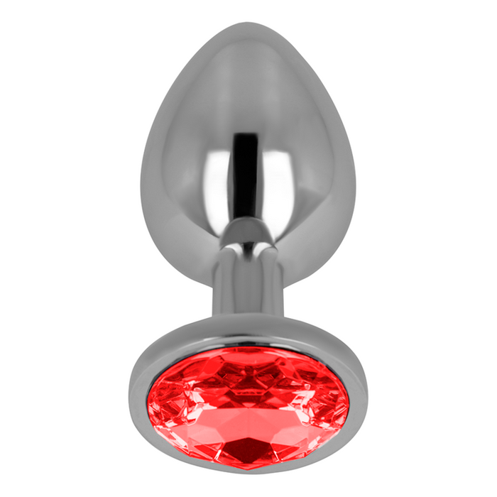 Ohmama Plug Anal Con Cristal Rojo 8 Cm