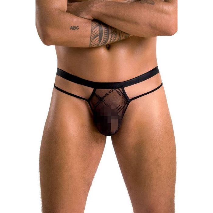 Passion - 029 Tanga Collin Negro L/xl