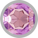 Intense - Plug Anal Metal Aluminio Con Cristal Violeta Talla S