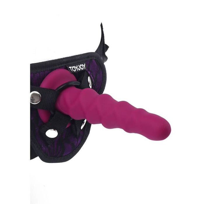Get Real - Ribbed Dong 12 Cm Rojo