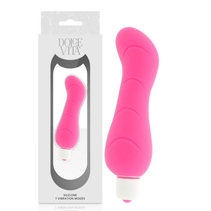 Vibrador Silicona Rosa  Dolce Vita  G-Spot