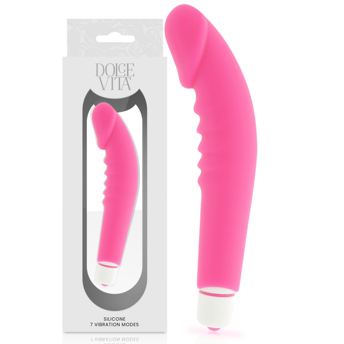Dolce Vita  Realistic  Pleasure Vibrador Silicona Rosa