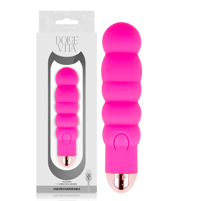 Dolce Vita Vibrador Recargable Six Rosa 10 Velocidades