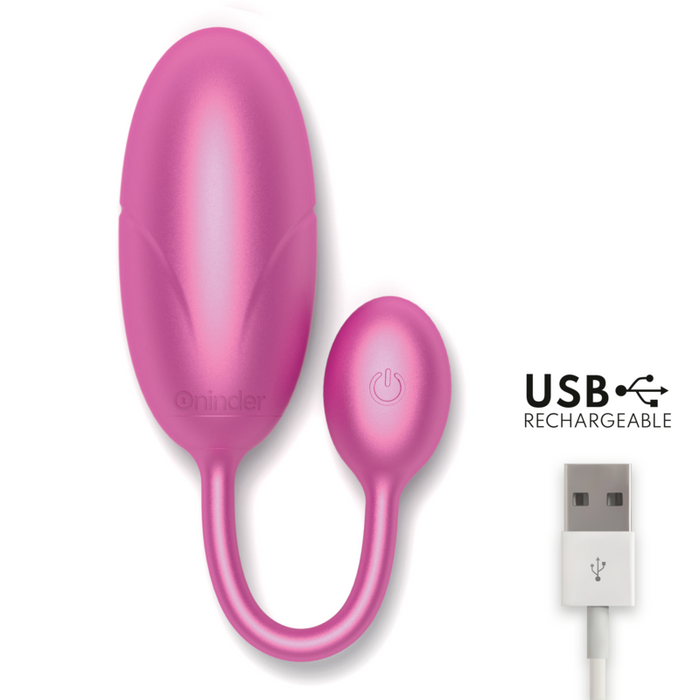 Oninder - Tokyo Huevo Vibrador Rosa 7.5 X 3.2 Cm - App Gratuita