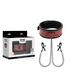 Begme - Red Edition Collar Con Cadenas Y Pinzas Pezones Con Forro De Neopreno