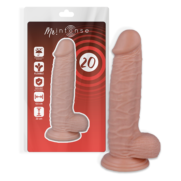 Mr Intense - 20 Pene Realístico 20 Cm -o- 4.6 Cm