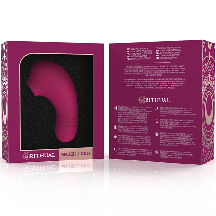 Rithual - Shushu Pro Pocket Estimulador Clitoris 2 Potentes Motores Orquidea