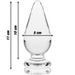 Nebula Series By Ibiza - Modelo 4 Plug Cristal Transparente 11 Cm -o- 5 Cm