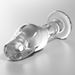 Nebula Series By Ibiza - Modelo 6 Plug Cristal Transparente 12.5 Cm -o- 4 Cm