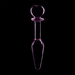 Nebula Series By Ibiza - Modelo 7 Plug Cristal Rosa 13.5 Cm -o- 3 Cm