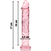 Nebula Series By Ibiza - Modelo 12 Dildo Cristal Rosa 17 Cm -o- 3.5 Cm