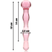 Nebula Series By Ibiza - Modelo 13 Dildo Cristal Rosa 18 Cm -o- 3.5 Cm