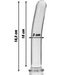 Nebula Series By Ibiza - Modelo 17 Dildo Cristal Transparente 18.5 Cm -o- 3 Cm