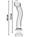 Nebula Series By Ibiza - Modelo 18 Dildo Cristal Transparente 18.5 Cm -o- 3.5 Cm