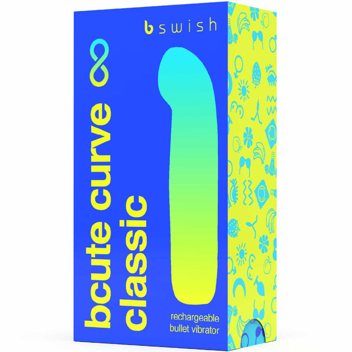 B Swish - Bcute Curve Infinite Classic Vibrador Recargable Silicona Azul