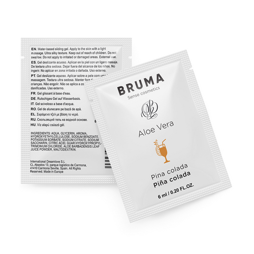 Bruma - 6 Ml Gel Deslizante Con Aloe Vera Sabor A Piña Colada