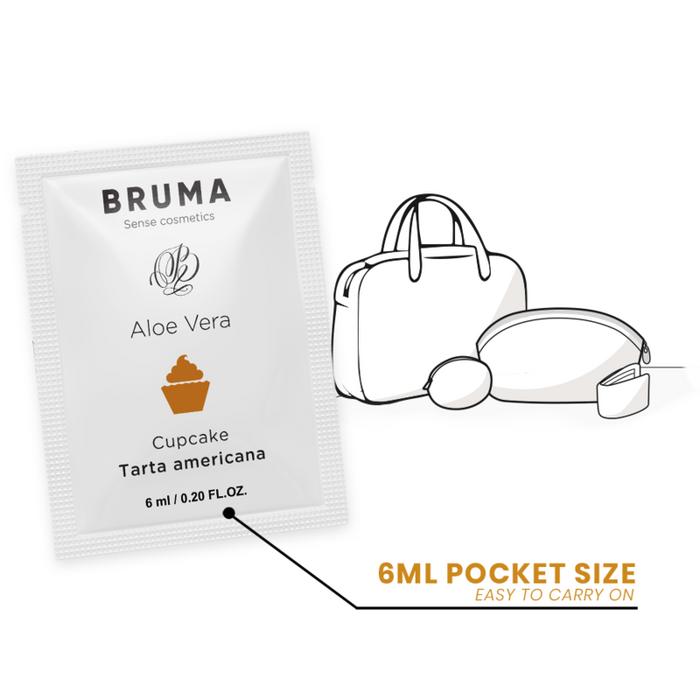 Bruma - 6 Ml Gel Deslizante Con Aloe Vera Sabor A Tarta Americana