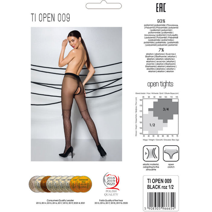 Passion - Tiopen 009 Medias Negro 3/4 20 Den