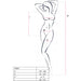 Passion - Bs094 Bodystocking Blanco Talla Única