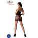 Passion - Bs096 Bodystocking Negro Talla Única
