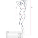 Passion - Bs096 Bodystocking Rojo Talla Única
