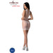 Passion - Bs097 Bodystocking Blanco Talla Única